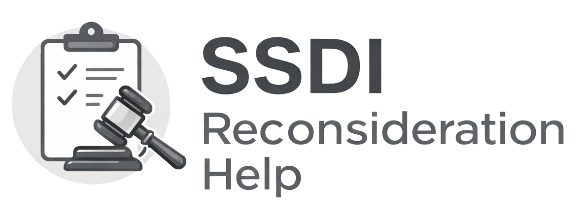 SSDI Reconsideration Help Logo